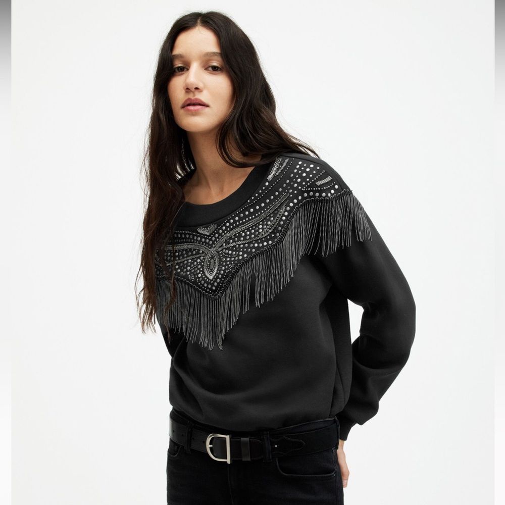 All Saints Winona Jaine Sweatshirt, Size L, NWT